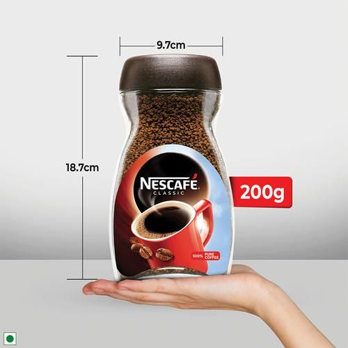 Nescafe  Classic 100percent Pure Instant Coffee, 200 g Dawn Jar-6.webp